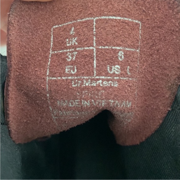 RARE: Dr. Martens Red and Gold Combat Moto Boots - Picture 7 of 8